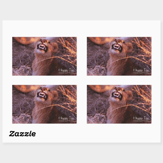 Happy Tau Rechthoekige Sticker (Vel)