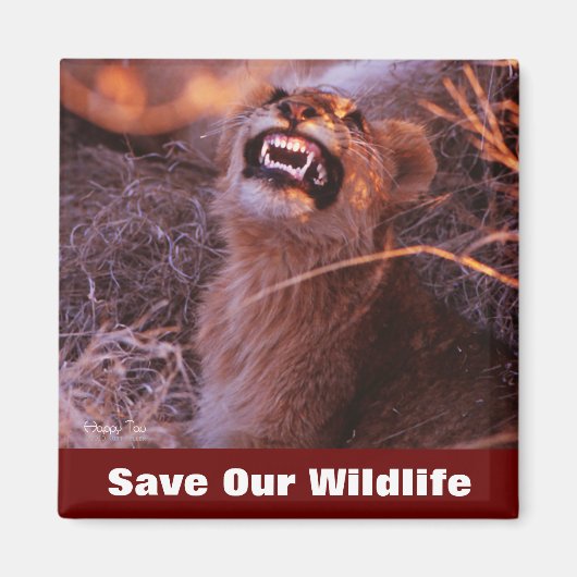 Happy Tau redt ons leven Magneet (Voorkant)