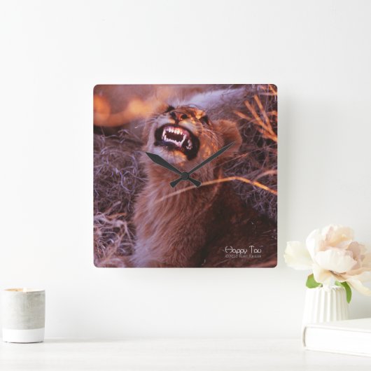 Happy Tau Vierkante Klok (Huis)