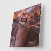 Happy Tau Vierkante Klok (Hoek)