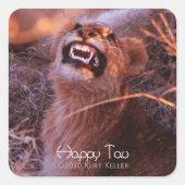 Happy Tau Vierkante Sticker (Voorkant)