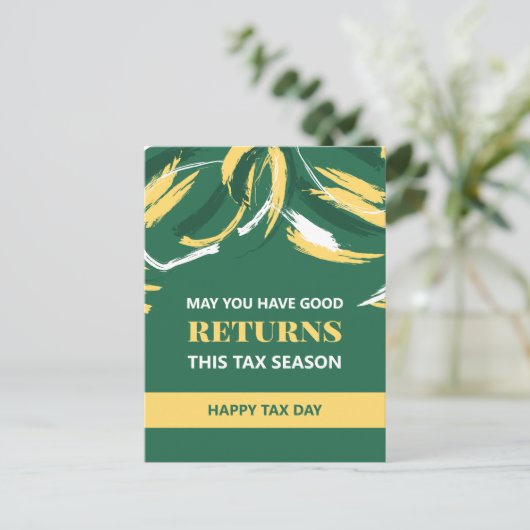 Happy Tax Day Briefkaart (Staand voorkant)