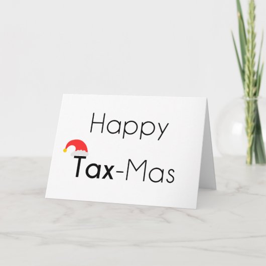 Happy TaxMas Feestdagen Kaart (Voorkant)