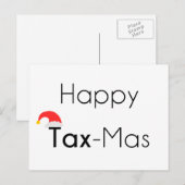 Happy TaxMas Feestdagenkaart (Voorkant / Achterkant)