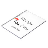 Happy TaxMas Notitieboek (Linkerzijde)