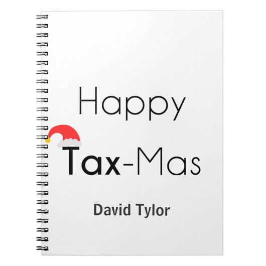 Happy TaxMas Notitieboek (Voorkant)