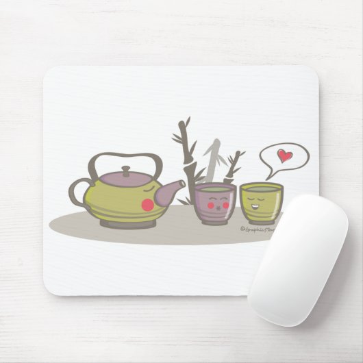 happy tea mousepad muismat (Met muis)