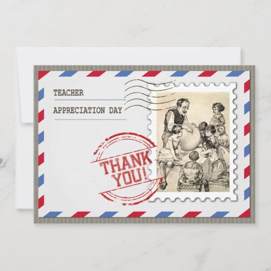 Happy Teacher Appreciation Day  Art Kaart (Voorkant)
