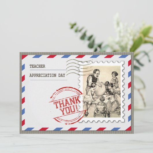 Happy Teacher Appreciation Day  Art Kaart (Staand voorkant)