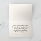 Happy Teacher Appreciation Week  Kunst Kaart (Binnen)