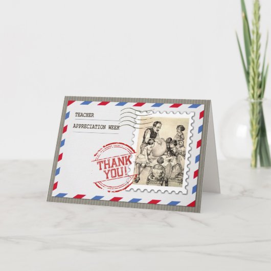 Happy Teacher Appreciation Week  Kunst Kaart (Voorkant)