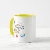 Happy Teacher’s Day Cute Illustration Mok (Voorkant links)