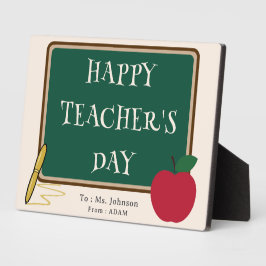 Happy Teacher’s Day – Modern Custom Name Plaque Fotoplaat
