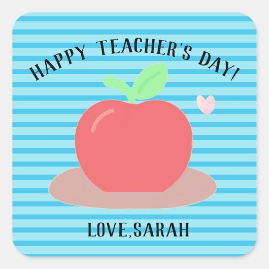 Happy Teacher's Appreciation Day Sticker (Voorkant)