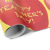 Happy Teachers Day Apple Cadeaupapier (Rol Hoek)