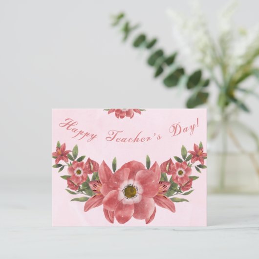 Happy Teachers Day Briefkaart (Staand voorkant)