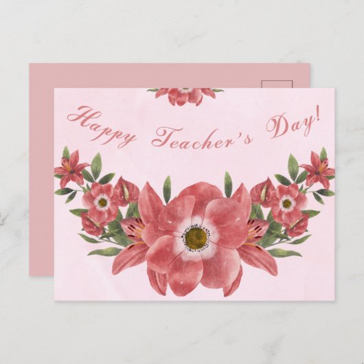 Happy Teachers Day Briefkaart (Voorkant / Achterkant)