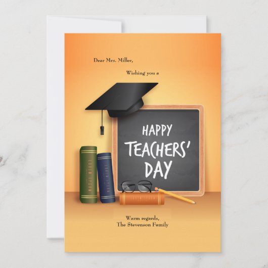 Happy Teacher's Day Card Feestdagenkaart (Voorkant)