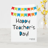 Happy Teacher's Day Kaart (Gele Bloem)