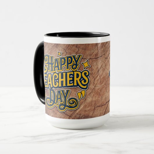 Happy Teacher's Day Mok - Waardering Gift voor (Voorkant links)