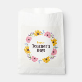Happy Teacher's Day Wild Flowers Bedankzakje
