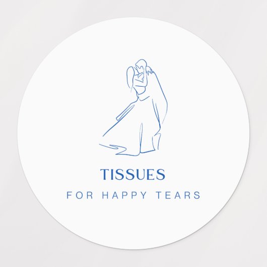 "Happy Tears" Moderne labels voor weefsels, Kleene (Design 1)