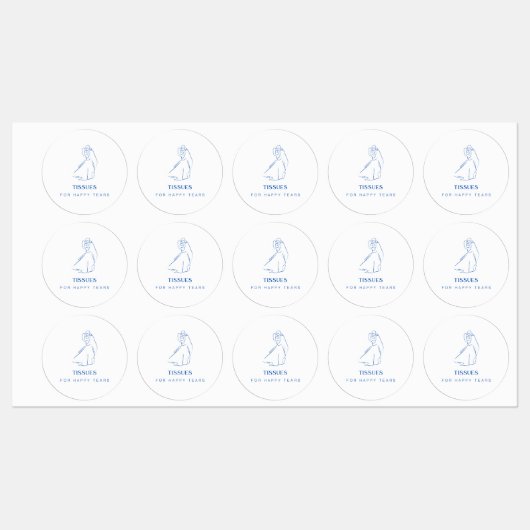 "Happy Tears" Moderne labels voor weefsels, Kleene (Vel)