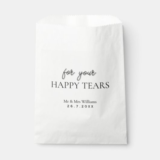 Happy Tears Trouwweefsels Pakketten - attent Bedankzakje (Voorkant)