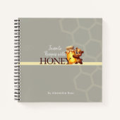 Happy Teddy Bear Honey Jar Honeycomb Recipes  Notitieboek (Voorkant)