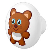 HAPPY TEDDY BEAR KERAMISCHE KNOP (Rechts)