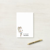 Happy Teen Girl persoonlijk Post-it® Notes (Op bureau)