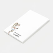 Happy Teen Girl persoonlijk Post-it® Notes (Schuin)