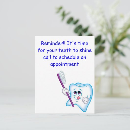 Happy Teeth Briefkaart (Staand voorkant)