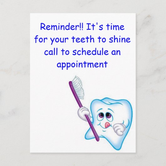 Happy Teeth Briefkaart (Voorkant)