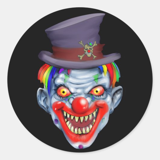Happy Teeth Clown Sticker (Voorkant)