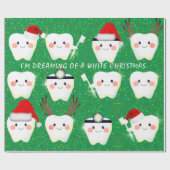 Happy Teeth Kerstmis Cadeaupapier (Vlak)