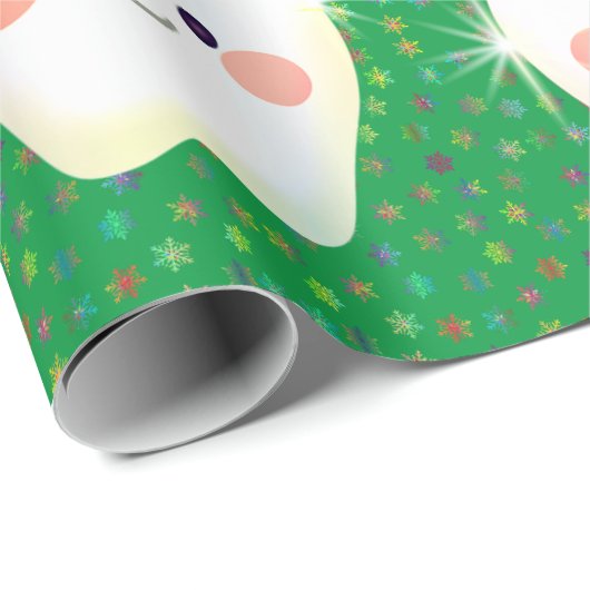 Happy Teeth Kerstmis Cadeaupapier (Rol Hoek)