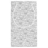 Happy Teeth Pattern Klein Cadeauzakje (Achterkant)