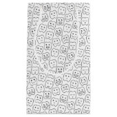 Happy Teeth Pattern Klein Cadeauzakje (Voorkant)