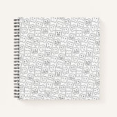 Happy Teeth Pattern Notitieboek (Voorkant)