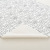Happy Teeth Pattern Sherpa Deken (3/4)