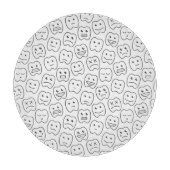 Happy Teeth Pattern Snijplank (Voorkant)