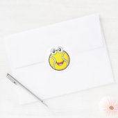 Happy Tennis Ball Ronde Sticker (Envelop)