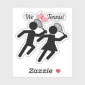 Happy Tennis Day Sticker (Vel)
