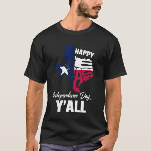 Happy Texas Independence Day voor vrijheid sinds m T-shirt