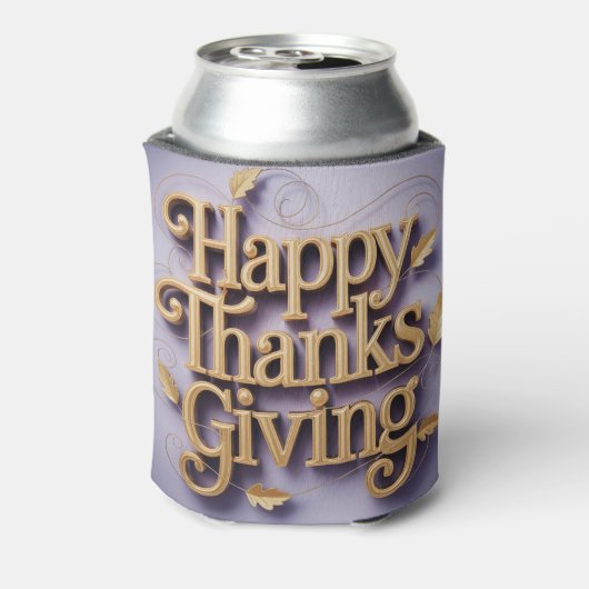  Happy Thanks Giving Can Cooler (Blikje Achterkant)