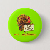 Happy Thanksganukkah EAT LATKES Ronde Button 5,7 Cm (Voorkant)
