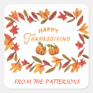 HAPPY THANKSGIVED PERSONALIZED Sticker