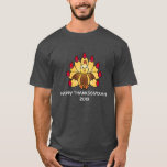 HAPPY THANKSGIVIKKAH T-SHIRT<br><div class="desc">Nun,  Gobble,  Hay,  Shin! Op 28 november 2013 vallen Thanksgiving en de eerste dag van de Hanukkah samen. Mis deze kans niet om alles te vieren wat joods en Amerikaans is.</div>