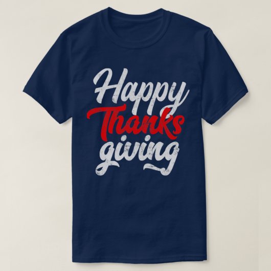 Happy Thanksgiving11 T-shirt (Design voorkant)